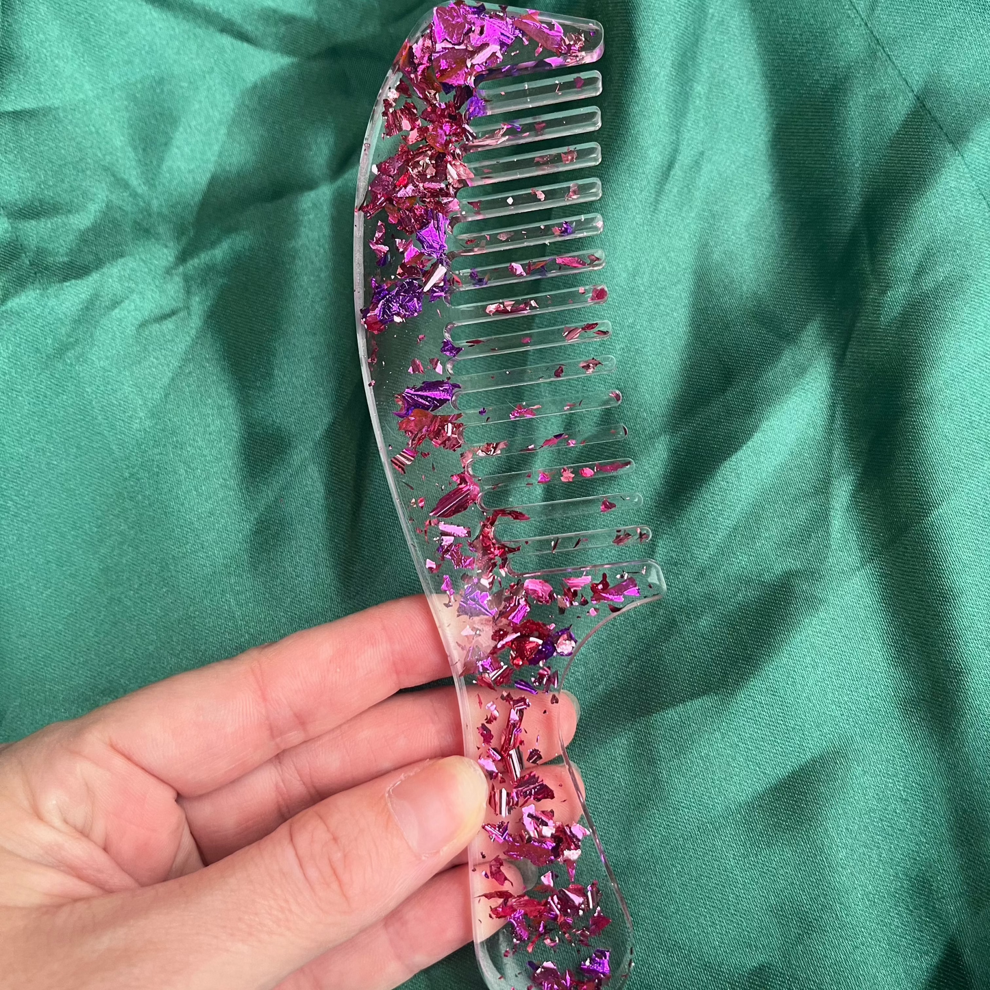 Peigne à cheveux Violet et Rose