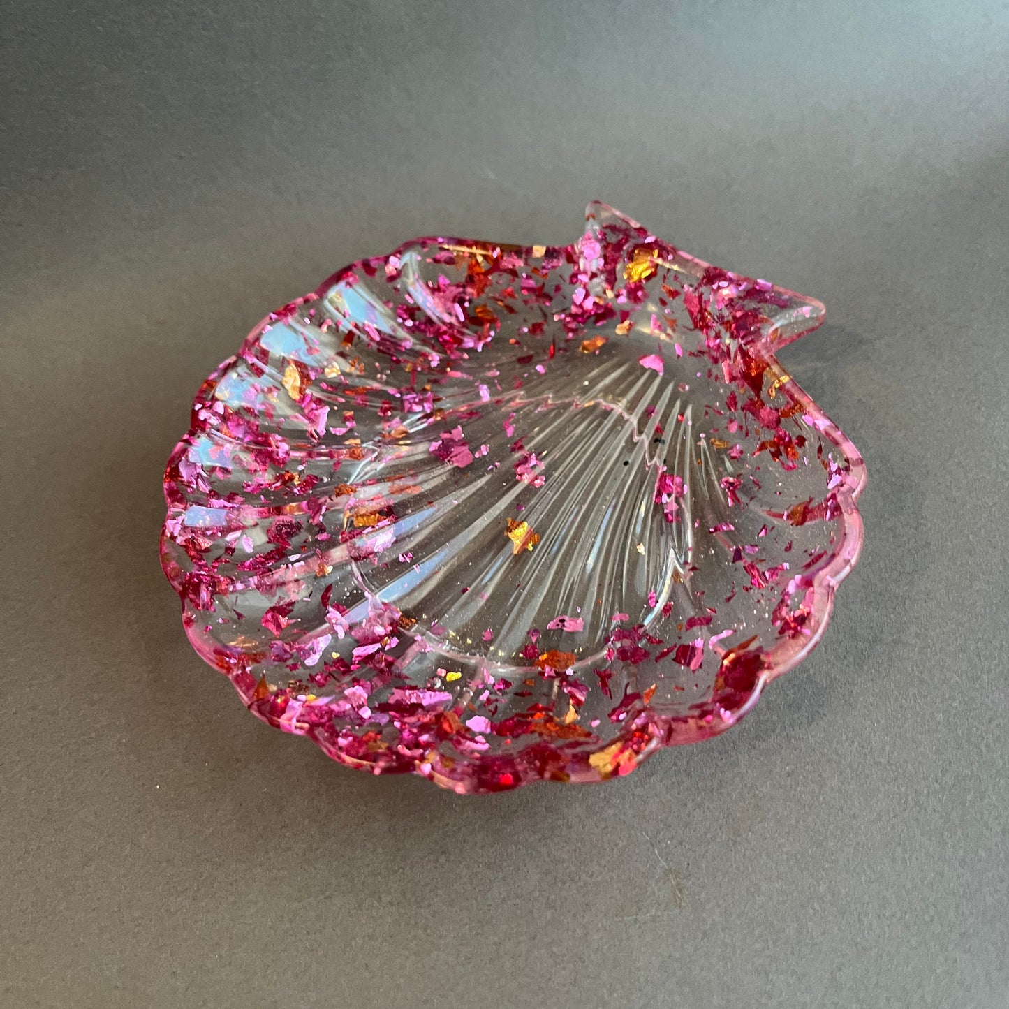 Vide poche coquillage Rose et Cuivrée