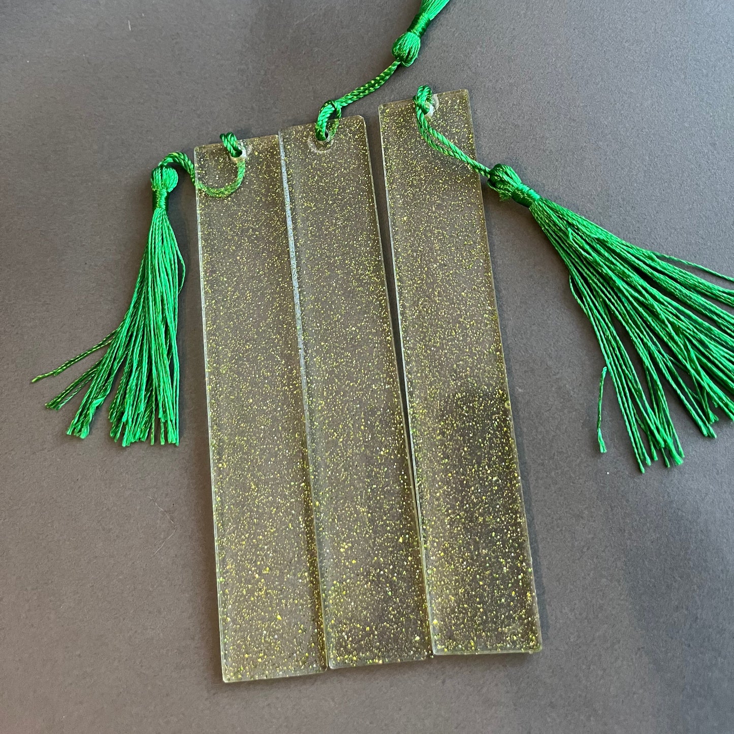 Marque page Vert Pailleté