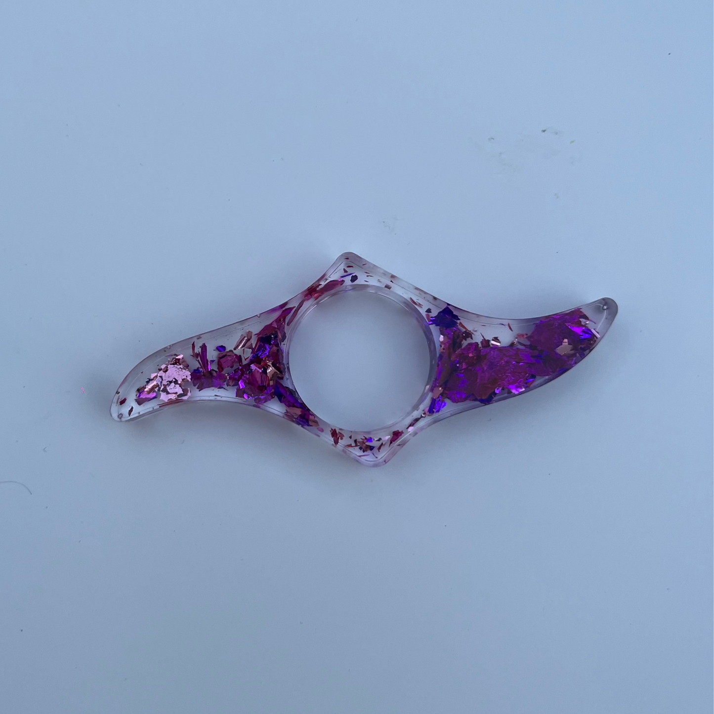 Bague de lecture violet et rose