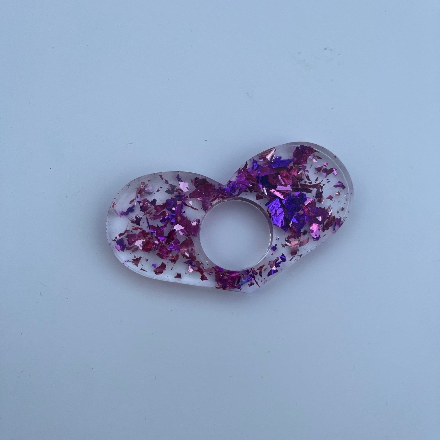 Bague de lecture violet et rose