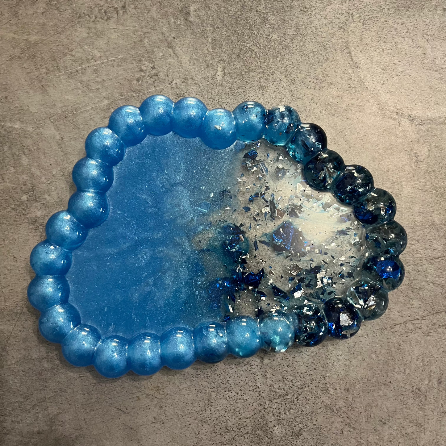 Vide poche nuage bulle bleu