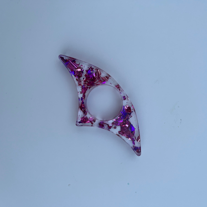 Bague de lecture violet et rose
